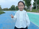 LUSON陳大豬小O寶女寶寶森系長(cháng)袖襯衣女木耳邊2025早秋裝兒童娃娃衫 曬單實(shí)拍圖