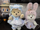 莉娜熊（TeddyTales）小熊玩偶毛絨玩具泰迪手作熊公仔娃娃生日禮物女生 蝴蝶蘭中奶茶 含鞋 搭配短毛崽崽 禮盒裝 曬單實(shí)拍圖