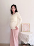 愛(ài)寶適月子服上衣秋冬哺乳衣柔棉橫開(kāi)口喂奶衣孕產(chǎn)婦家居服米色XL M480 曬單實(shí)拍圖