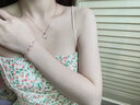 法蔻（farcoko）輕奢四葉草項(xiàng)鏈女實(shí)用套鏈高級(jí)感手鏈情人節(jié)紀(jì)念日生日禮物送女友 四葉草之戀「手鏈+項(xiàng)鏈」順豐空運(yùn)，刻字賀卡 曬單實(shí)拍圖