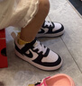 NIKE 耐克童鞋學(xué)步鞋男女童休閑板鞋COURT BOROUGH魔術(shù)貼運(yùn)動(dòng)鞋嬰童 曬單實(shí)拍圖