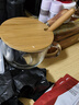 品喻（PINYU）早餐杯燕麥杯大容量牛奶杯加厚玻璃杯麥片碗耐熱家用450ml杯蓋+勺 曬單實(shí)拍圖