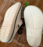 卡駱馳（CROCS）洞洞鞋貝雅卡駱班輕便耐磨一腳蹬休閑鞋|205089 冬日白/彩色-1LI 37 /38(230mm) 曬單實拍圖
