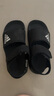 阿迪達斯 （adidas）童鞋露腳趾兒童涼鞋夏季款男童女童魔術(shù)貼軟底小大童沙灘鞋GW0344 GW0344 黑 33 碼/1uk/腳長(cháng)20cm 曬單實(shí)拍圖