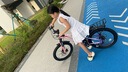 鳳凰山地自行車男女變速山地車碟剎青少年兒童自行車學(xué)生單車 星際 粉紫【變速】后座+LED燈+輻條輪 20寸【適合125-160cm】 曬單實(shí)拍圖