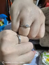 DRAGBOLL鉑金對戒PT950純銀鉆戒情侶對戒純銀戒指結婚求婚送女友生日禮物 輕奢款-一見(jiàn)鐘情情侶男戒【活口自由調節】 曬單實(shí)拍圖