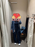 無(wú)印良品（MUJI）女式 輕量牛仔 抽褶寬版褲 女款褲子25年秋季 女裝 BE1Z2C5A 藍色 M (160/66A) 曬單實(shí)拍圖