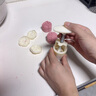 杰凱諾新款綠豆糕月餅?zāi)＞?立體冰皮壓花輔食烘焙 月圓梅花【4花片】50g 曬單實(shí)拍圖
