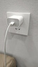 德力西（DELIXI）開關(guān)插座 免噴涂 奶油風(fēng)大板 墻壁電源825漢玉白斜五孔插座10只裝 曬單實拍圖