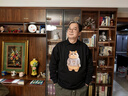 倉石一樹倉石一樹潮牌插兜趣味貓咪印花圓領衛(wèi)衣男秋冬款情侶裝休閑上衣 黑色 3XL 曬單實拍圖