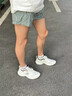特步 XTEP男鞋跑步鞋透氣網(wǎng)面輕便運動鞋青少年軟底回彈鞋子男休閑減震潮鞋 帆白 42 曬單實拍圖