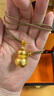 老鋪黃金古法手工足金項鏈 · 葫蘆吊墜（繩鏈款） 大號素金款金重約35.2g 曬單實(shí)拍圖