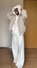 妍莉芬（yanlifen）棒球服秋冬短外套女裝冬季2025年新款短款羽絨棉服女棉衣外套上衣 米灰色 夾棉款 S 建議85-114斤內 曬單實(shí)拍圖