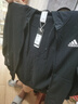 adidas休閑連帽拉鏈夾克外套男裝秋季阿迪達斯官方輕運動(dòng)GK9032   黑色/白   L 曬單實(shí)拍圖