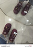 Dickies德訓鞋女鞋2025秋冬新款芭蕾風(fēng)休閑鞋女板鞋百搭配裙串珠平底單鞋 酒紅 36 曬單實(shí)拍圖