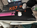 聯(lián)想（Lenovo）鼠標墊 布面橡膠加厚防滑耐磨 辦公游戲鼠標墊 桌墊 精密鎖邊 800*400*3mm 黑色鼠標墊  MP2 曬單實(shí)拍圖
