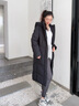 波司登25年冬季羽絨服90絨女士修身超長(cháng)款休閑加厚連帽立領(lǐng)外套 曬單實(shí)拍圖