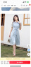 勿忘花藍色氣質(zhì)假兩件polo連衣裙女2025夏季新款收腰顯瘦襯衫裙子 藍色 M 曬單實(shí)拍圖