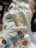 英氏（YEEHOO）吸汗巾嬰兒幼兒園寶寶純棉隔汗巾墊背巾中大號全棉男孩女童 A類四季通用吸汗巾M碼 3條裝 動物 曬單實拍圖