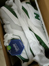 NEW BALANCE  NB550 官方板鞋男鞋女鞋情侶復古低幫百搭潮鞋休閑運動(dòng)鞋 白色/淺灰/墨綠 BB550WT1 40.5 (腳長(cháng)25.5cm) 曬單實(shí)拍圖