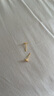 周六福足金999四葉草黃金耳釘女耳飾生日禮物計價(jià)AA096009 一對 約0.73g 曬單實(shí)拍圖