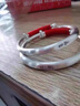 老廟S9999純銀手鐲女古法銀手鐲傳承親子款銀鐲子寶寶嬰兒滿(mǎn)月周歲禮 啞光平安喜樂(lè )一對 曬單實(shí)拍圖