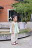 迪士尼寶寶女童套裝2025夏季新款洋氣時(shí)髦韓范女寶寶兩件套兒童輕薄夏裝 綠色套裝 褲長(cháng)九分褲 120 建議110-120cm3-4歲 正碼正 曬單實(shí)拍圖