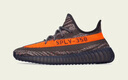 阿迪達斯Yeezy350夏日透氣椰子男女休閑鞋HQ7045 45 曬單實(shí)拍圖
