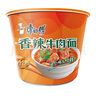 康師傅 方便面 經(jīng)典香辣牛肉桶面111g*12 泡面整箱速食 方便食品 曬單實拍圖