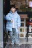 雪中飛兒童羽絨服2025新款女童簡(jiǎn)約面包羽絨服男童時(shí)尚加厚保暖羽絨外套 新霧藍(lán) 130 曬單實(shí)拍圖