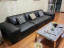顧家舒芙大黑牛真皮沙發(fā)客廳意式極簡(jiǎn)頭層牛皮黑色豆腐塊 接觸面【松木厚2cm*寬4cm】框架不可視 2.0米-大雙位(蛇形彈簧加厚加寬松木框架) 曬單實(shí)拍圖