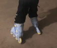 匹克輪滑鞋兒童溜冰鞋男女旱冰鞋護臀套裝【中小學(xué)輪滑課適用】藍S 曬單實(shí)拍圖