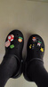 卡駱馳crocs貝拉洞洞鞋沙灘鞋包頭女鞋厚底拖鞋|210062 黑色-001(含智必星） 36 (220mm) 37 曬單實(shí)拍圖