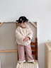 班喜迪女童外套秋冬裝2025新款兒童洋氣棉服冬季寶寶嬰兒夾棉上衣小童裝 米色 90 曬單實(shí)拍圖