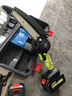芝浦（zhipu）電鋸家用充電式鋰電鋸小型迷你便攜單手鋸電鏈鋸園林戶外伐木修枝 6寸無刷數(shù)顯款【10節(jié)雙電】2鏈 曬單實拍圖