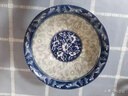 華青格唐式青花瓷碗碟套裝餐具套裝 家用飯碗盤(pán)子魚(yú)盤(pán)釉下彩喬遷送禮 8英寸唐式圓盤(pán)【4只】 曬單實(shí)拍圖