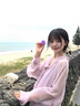 小鎮姍姍 香浮花月 法式荷葉邊長(cháng)袖襯衫女夏季慵懶感寬松雪紡套裝 霧霾紫-上衣（含吊帶） S 曬單實(shí)拍圖