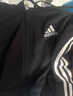 adidas休閑連帽拉鏈夾克外套男裝秋季阿迪達斯官方輕運動(dòng)GK9032   黑色/白   M 曬單實(shí)拍圖