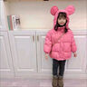 G.DUCKKIDS女童羽絨棉服寶寶冬裝加厚保暖2024新款棉衣小女孩時(shí)髦卡通外套潮 紅色 130 建議身高120-130cm6-7歲 曬單實(shí)拍圖