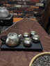 Bylure品牌純鈦功夫茶具套裝平肩防燙泡茶壺家用輕奢高檔泡茶器禮盒裝 純鈦平肩泡茶壺（編繩款）禮盒裝 曬單實(shí)拍圖