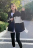 棉致撞色沖鋒衣外套女短款2025年春季新款小個(gè)子韓版百搭休閑運動(dòng)上衣 黑色 春秋-精品雙層 S 建議75-90斤 曬單實(shí)拍圖