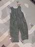 巴厘小豬嬰兒背帶褲春秋款男寶連身褲女寶衛衣連體衣服超萌可愛(ài)連體褲 青綠 90 曬單實(shí)拍圖
