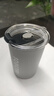 304不銹鋼咖啡杯帶蓋防塵隨手杯高顏值便攜男女士可樂水杯保溫杯 高級(jí)灰?guī)w【304不銹鋼】370ml 曬單實(shí)拍圖