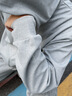 名創(chuàng)優(yōu)品（MINISO）套裝男春秋一整套高質(zhì)感穿搭衣服青少年純色休閑開衫連帽衛(wèi)衣褲子 【休閑套裝】麻灰(純色)+灰褲 L 175(體重120-140斤) 曬單實(shí)拍圖