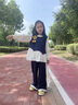 G.DUCKKIDS小黃鴨童裝女童春秋款套裝2025新款兒童女孩寶寶秋季秋裝早秋衣服 圖片色三件套 120 (建議105-115cm 4-5.2周歲) 曬單實拍圖