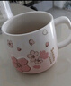 貝瑟斯馬克杯 陶瓷杯帶蓋喝水杯子咖啡杯櫻花浮雕泡茶杯辦公家用杯子 曬單實(shí)拍圖