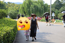 德瑪納假兩件粉白撞色長裙圓領(lǐng)無袖百搭針織長款連衣裙 曬單實(shí)拍圖