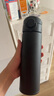 膳魔師（THERMOS）保溫杯500ml男女士?jì)和訉W(xué)生開(kāi)學(xué)季教師節禮物TCOK磨砂黑 曬單實(shí)拍圖