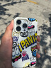 葉余適用于拼單涂鴉搞怪15promax手機殼iPhone13/14/11軟殼12/16/8pX/xs的 亮面白-N1103涂鴉搞怪 蘋(píng)果15PRO 曬單實(shí)拍圖