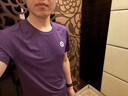 QINKUNG輕功專(zhuān)業(yè)跑步短袖T恤呼吸方格馬拉松春夏運動(dòng)健身訓練速干T男女款 【男款】絳紫 L 曬單實(shí)拍圖